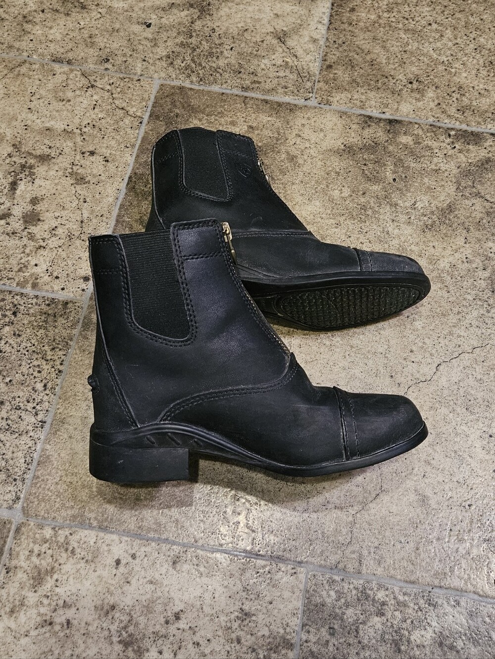 Ariat Paddock Zip Up Boots Girls Size 12